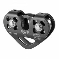 High Strength Zip Line Trolley Effortless Rotation Double Zip Line Pulley Wear Resistant Tandem Speed Double Trolley 7075 Aviation Aluminum for Rescue Professionals, Climbers, Canyoning