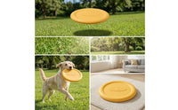 Raised Rim Flying Disc Dog Toy Lightweight Flying Disc Fetch Toy Long-Lasting Pet Flying Disc Safe on Teeth for Young Dogs, Park, Backyard