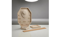 Double-Sided Jewelry Display Velvet-Lined Rotating Jewelry Stand Earring Display Display Stand Stable Pedestal Base