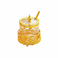 Sealed Seasoning Jar Set with Spoons and Tray Dustproof & Moisture-Proof Luxury Seasoning Jar Set Modern Design Condiment Pots Tray Multipurpose for Dining Table