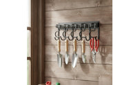 Wall Hook Rack Compact Mop and Broom Rack Sturdy Mop and Broom Organizer for Shed