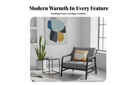 Factory-inspired industrial look Modern Multi-Person Couch Nordic Design Metal Frame Armchair Minimalist Lounge Set firm-density pad for Office Managers, Interior Designers, Reception Area, Lounging, Living Room, Entertaining Guests