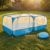 Foldable Pet Playpen Sturdy Material Pet Playpen Zipper Door for Indoor