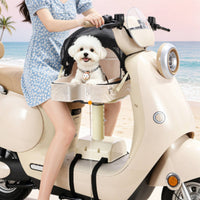 Mounted Dog Bike Basket Rigid Pet Cycle Carrier Safe Bike Basket with Mesh Sunshade Long-Lasting for Commutes