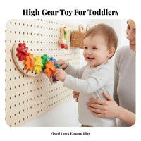 Caterpillar Gear Board Rotating Cogs Educational Caterpillar Toy Develops Fine Movement Skills Early Learning Item for on Busy Boards, Nursery