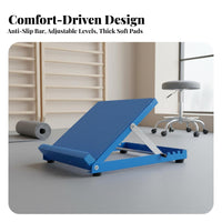 Non-Slip Design Adjustable Slant Board Heel Protection Foot Incline Board Heavy Duty Adjustable Calf Stretcher Padded Surface for Elderly, Athletes