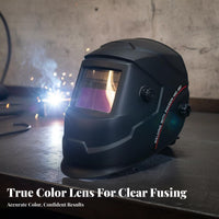 Adjustable Headgear Metalworking Helmet Heat Resistant Auto Darkening Metalworking Helmet True Color View for Metal Fabrication