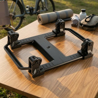Foldable Quick-Release Bracket Rigid Bike Bag Mount Sturdy Bike Rack Adapter Lightweight for Commuters, Commuting