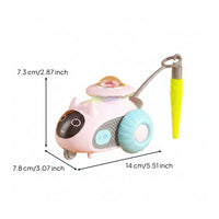Cat Toy with Wireless-Controlled Control Compact Interactive Cat Car Smart