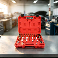 26 Pieces Climate Control Leak Detection Adapter Kit Efficient Automotive Cooling System Test Kit with Case Leak Tester for Home Mechanics