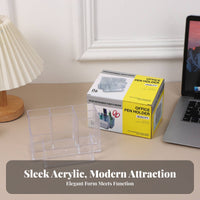 Desktop Organizer with Card Holder Large Capacity for Office, Vanity, Students