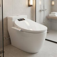 Wireless Controller Control Smart Bidet Toilet Seat Adjustable Temperature Electric Bidet Toilet Seat Easy Install Bathroom Fixture Massage Cleaning for Hotel