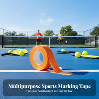 Pickleball Court Lines Strong Adhesion Pickleball Court Tape Weather Resistant for Gymnasiums, Indoor Courts, Driveways