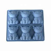 Food-Grade Silicone Highland Cow Ice Cube Mold Creative Design Highland Cow Ice Mold Safe for Mixed Drink Enthusiasts, Kids, Parties