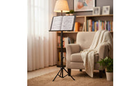 Adjustable Sheet Music Stand Perforated Desk Foldable Music Stand Musical Instrument Accessory for Artists, Students