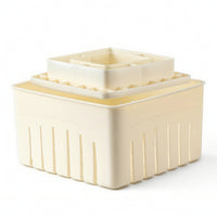 Food Grade Tofu Mold with Pressing Insert Small-Batch Tofu Maker Easy-Rinse Kitchen Tool Hasslecomplimentary for Beginners, Countertop Prep