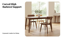 Solid Wood Construction Wooden Stool with Backrest Central-Century Modern Aesthetic High-Back Side Chair Ergonomic Design Kitchen Seating Easy to Clean for Restaurant Owners, Homeowners, Office Workers, Dining Room, Cafe