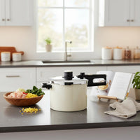 Safety-Lock-Proof Pressure Cooker Gas and Induction Compatible Stainless Steel Pressure Cooker Large Capacity Olla De Presion Time-Saving for Families, Meal Prep