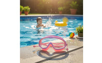 Anti-Fog Kids Swim Goggles with Earplugs Crystal Clear Lens Children's Large Frame Swimming Glasses Waterproof Kids Swim Goggles Soft Silicone Seal for Boys, Girls, Toddlers, Pool, Beach