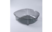 Shallow-Depth Litter Pan with Rim Translucent Cat Litter Tray One-Piece Easy to Clean for Cats, Kittens, Indoor, Apartments