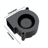7530 Blower Fan Quiet 7530 Brushless Cooling Fan Compact Design DC Brushless Blower for Display Devices, Humidifiers