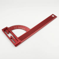Woodworking Square Protractor Aluminum Alloy 90-Degree Angle Ruler with Protractor High Precision Carpentry Square