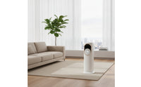 Floor-Standing Vertical Heater Fan Slim Vertical Fan with Heater Space-Saving Appliance Two-in-onePurpose for Bedroom