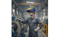Auto-Darkening Fusing Helmet Large View Fusing Hood with Auto-Darkening /IR Protection Hood for Home Repairs