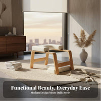 Solid Wood Frame Mind-Body Practice Headstand Bench Multifunctional Mind-Body Practice Inversion Chair Multi-Functional Headstand Bench Padded Cushion for Beginners, Yogis, Home Use, Gym