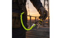 Elastic Tool Lanyard Coiled-Style Safety Gear Stitching for High-Altitude Work