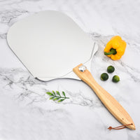 Folding Aluminum Pizza Peel with Rubber Handle