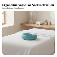 Soft & Comfortable U-Shaped Face Pillow Breathable Beauty Salon Headrest Uninterrupted Comfort for Estheticians, Office Workers