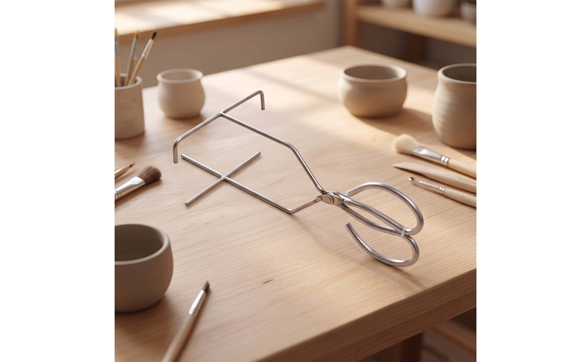 Ceramic Glazing Clamp Wire Frame Pottery Glaze Clamp Lightweight Stainless Steel Glaze Clips for Potters