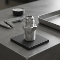 15 Pieces   37 Degree Flared Straight Fitting Stainless Steel Male Thread Adapter Leak Resistant Straight Union Connector