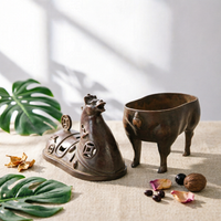 Brass Horse Fragrance Burner Auspicious Design Astrological Horse Fragrance
