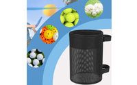 Easy Reach Mesh Ball Bag Lightweight Round Mesh Bag Portable Hanging Ball Net Tear-Resistant for Court, Fence, Training