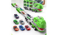 Alloy Cars Transformable Dinosaur Truck Toy Side Openings Dinosaur-Head Track Truck Portable 3-in-1