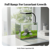 Full Range Fish Tank Light Color Boosting LED Attachable Aquarium Light Dimmable Brightness Mini Fish Tank Lamp for Aquascapers