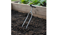 Handheld Cultivator Fork Sharps Tines Weeding Fork Ergonomic Engineered Steel Soil Loosener for Farmers, Vegetable Plot, Farm