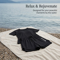 Swimsuits for Women Two-Piece Modest Swimwear, Quick Dry Polyester Bikini Set, Versatile Swimming Costume for Water Sports & Exercise