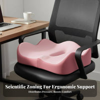 Viscoelastic Foam Seat Pad Breathable U-Shaped Coccyx Pad Seating Accessory Slow Recovery Support Pillow Skin-Gentle Material