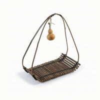 Bamboo photo prop with Hanging Ornaments Woven Ornament Display Stand Vintage Ornament Display Holder for Photo Shoots