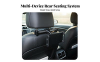 Car Headrest Mount Hands Viewing Telescopic Headrest Mount Wide Compatibility Adjustable Stand for Family, Travel, Vehicle