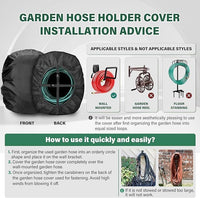 Oxford Fabric Garden Wall Hose Hook Cover, Dustproof and UV-Protective