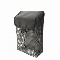 Flap-Top SMB Pouch Contrast Trim Diving Mesh Pouch Hanging Fastener Dive Accessory Bag Attachment Loop