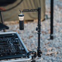 Fold-out Light Stand with Cords Lightweight Camping Light Stand Easy to Carry Hardware Sturdy for Campsite
