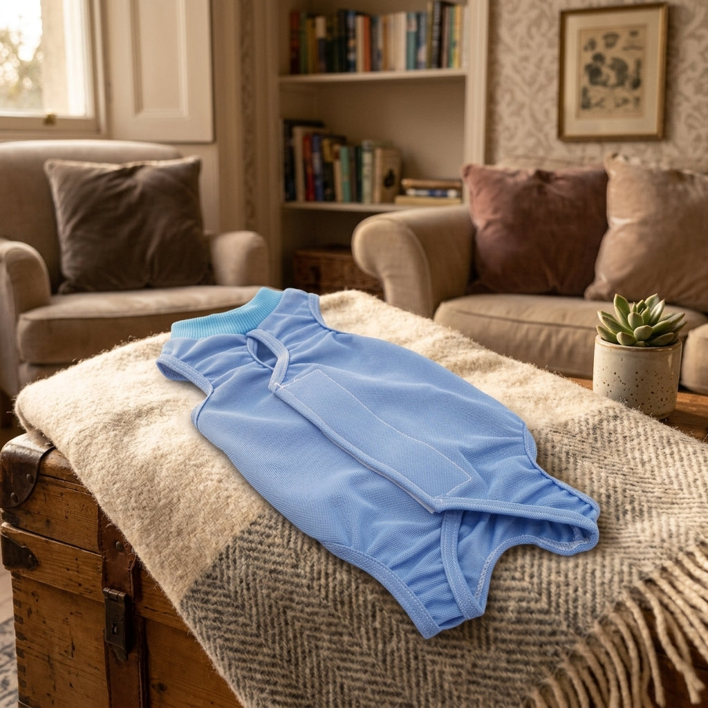 Cat Surgery Suit and Dog Surgery Suit, Four-Legged Anti-Licking Design with Pull-on Closure, Post Surgery Clothing for Cats and Dogs Recovery