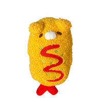Zigzag Embroidery Soft Creature Writing Utensil Case Embroidered Creature Face Writing Utensil Case Yellow Stationery Bag Red Pull