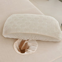 Machine Washable Beauty Bed Headrest Cover Skin-Friendly Massage Bed Pillowcase Reusable for Estheticians, Spa Professionals