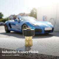 M22 to 1/4 Quick Connect Adapter Leak-Tight M22 Female to 1/4 Female Adapter High Temperature Resistant Pressure Washer Quick Coupler